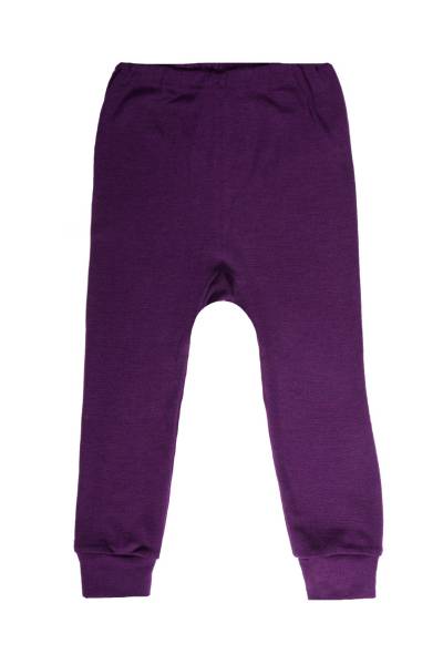 Cosilana lange Unterhose für Baby und Kind aus Wolle/Seide - 128 23 Lila von Cosilana